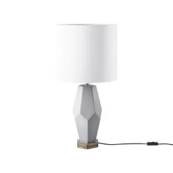 Beliani Tafellamp OXLEY - Wit Beton