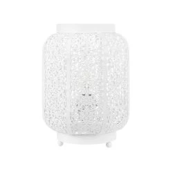 Beliani Tafellamp SOMES - Wit Metaal