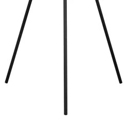 EGLO Bordesley Vloerlamp - E27 - 139 Cm - Zwart/Natuur -Beroemde Verlichtings Winkel 1000067458 0102