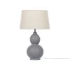 Beliani Tafellamp YENISEI - Grijs Keramiek -Beroemde Verlichtings Winkel 1000067819