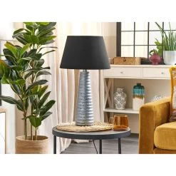 Beliani Bedlamp VILNIA - Zilver Keramiek -Beroemde Verlichtings Winkel 1000067843 0103