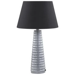Beliani Bedlamp VILNIA - Zilver Keramiek
