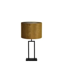 Tafellamp Shiva/Gemstone - Zwart/Goud - Ø30x62cm