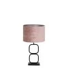 Tafellamp Lutika/Gemstone - Zwart/Oud Roze - Ø30x67cm -Beroemde Verlichtings Winkel 1000069590