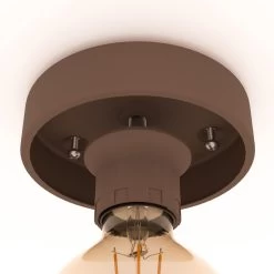 EGLO Mogano Plafondlamp - E27 - Ø 40 cm - Mokka -Beroemde Verlichtings Winkel 1000069697 0102