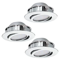 EGLO Pineda - Inbouwspot - 3 Lichts - Chroom