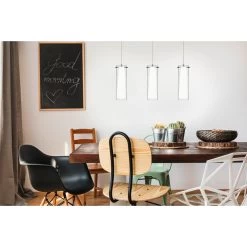 EGLO Pinto - Hanglamp - 3 Lichts - Chroom - Helder, Wit -Beroemde Verlichtings Winkel 1000070633 0104