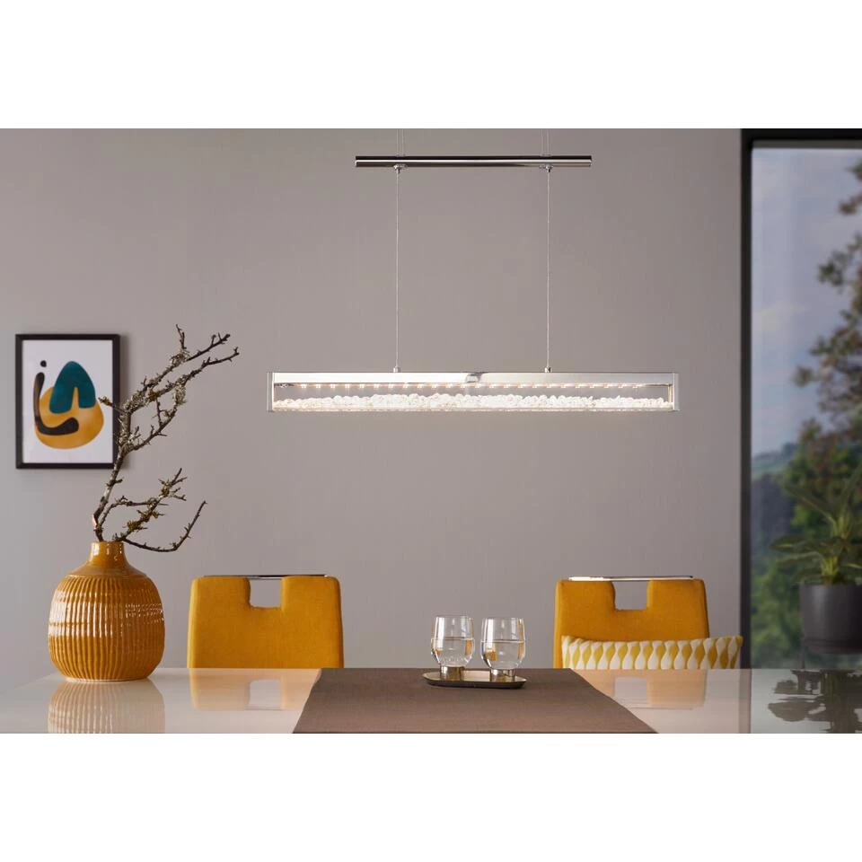 EGLO Cardito 1 - Hanglamp - Lengte 700mm. - Chroom - Kristal 6 EGLO Cardito 1 - Hanglamp - Lengte 700mm. - Chroom - Kristal - Afbeelding 4