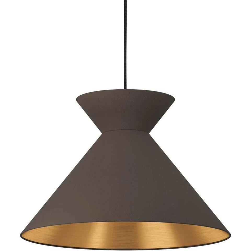 EGLO Nastasia Hanglamp - E27 - Ø 38 cm - Zwart/Cappuccino 5 EGLO Nastasia Hanglamp - E27 - Ø 38 cm - Zwart/Cappuccino - Afbeelding 3