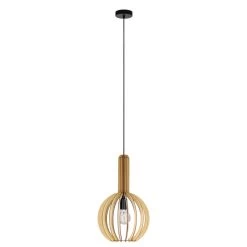 EGLO Velasco Hanglamp - E27 - Ø 31 cm - Ahorn/Zwart