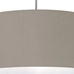 EGLO Pasteri - Hanglamp - 1 Lichts - Ø530mm. - Nikkel-Mat - Taupe -Beroemde Verlichtings Winkel 1000070809 0102