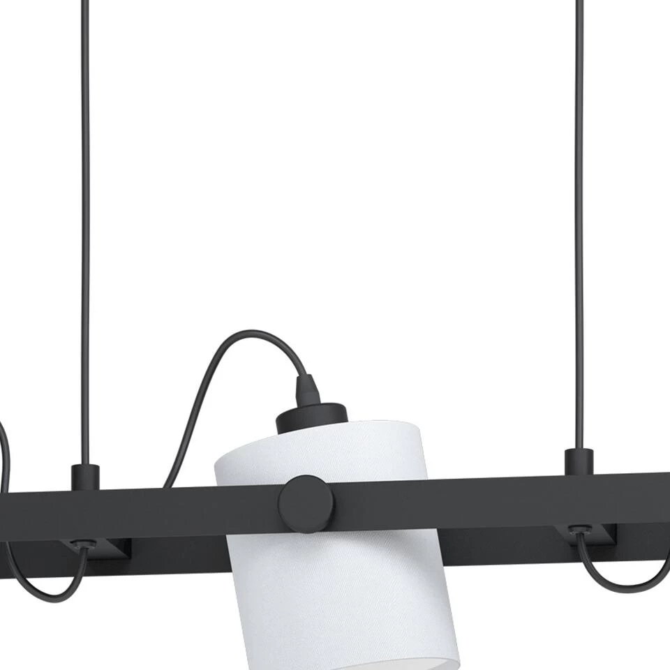 EGLO Hornwood 1 Hanglamp - E27 - 78 cm - Zwart/Wit 5 EGLO Hornwood 1 Hanglamp - E27 - 78 cm - Zwart/Wit - Afbeelding 3