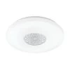 EGLO Capasso 1 - Wand/Plafondlamp - 1 Lichts - Ø340mm. - Wit, Chroom -Beroemde Verlichtings Winkel 1000072142