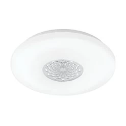 EGLO Capasso 1 - Wand/Plafondlamp - 1 Lichts - Ø340mm. - Wit, Chroom