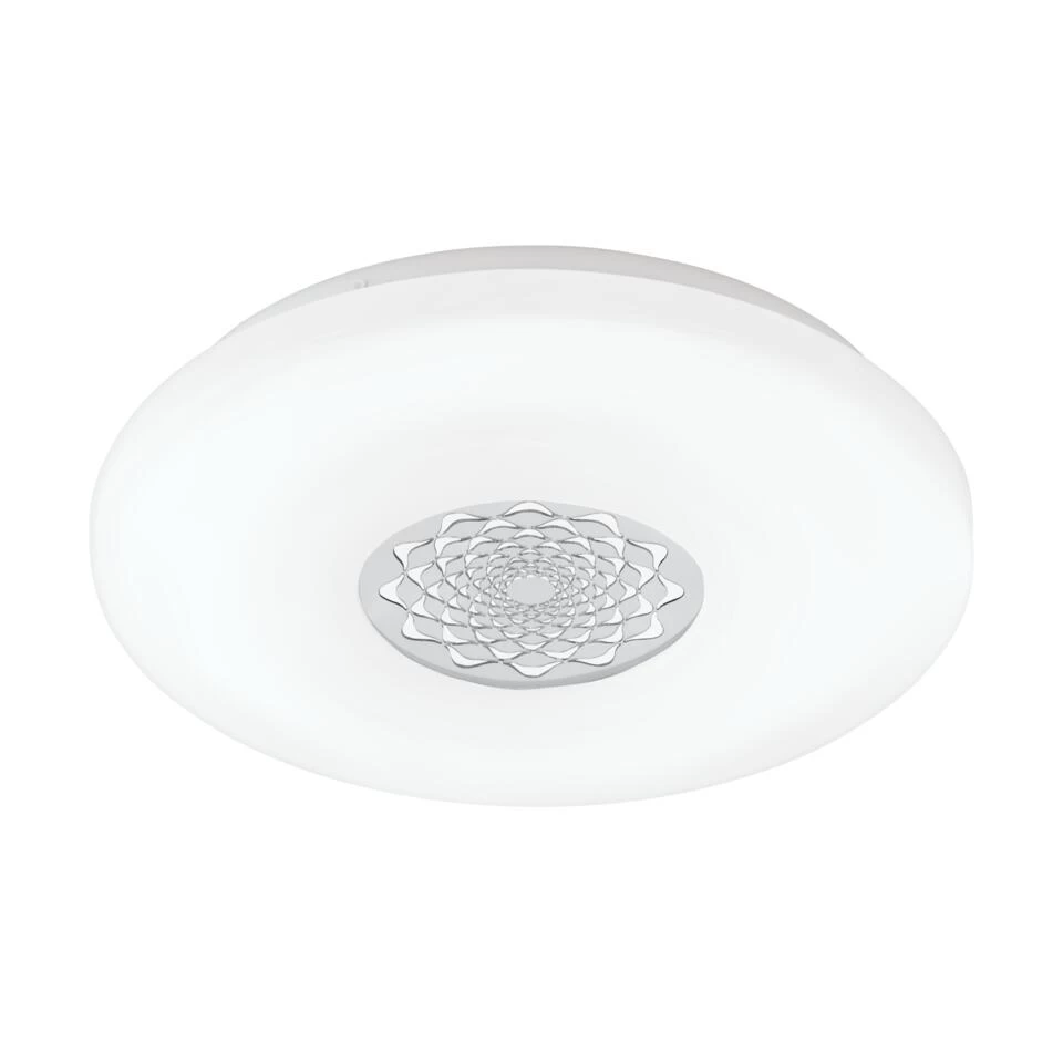 EGLO Capasso 1 - Wand/Plafondlamp - 1 Lichts - Ø340mm. - Wit, Chroom 3 EGLO Capasso 1 - Wand/Plafondlamp - 1 Lichts - Ø340mm. - Wit, Chroom