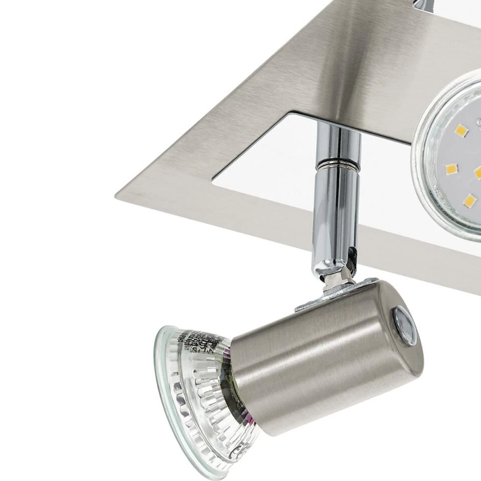 EGLO Rottelo - Plafondspots - 4 Lichts - Nikkel-Mat, Chroom 5 EGLO Rottelo - Plafondspots - 4 Lichts - Nikkel-Mat, Chroom - Afbeelding 3