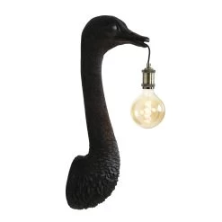 Wandlamp Ostrich - Zwart - 18x15.5x57.5cm -Beroemde Verlichtings Winkel 1000072840 0110
