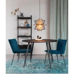 Giga Meubel Hanglamp Rotan & Metaal - 40x40x35cm - Lamp Carmen -Beroemde Verlichtings Winkel 1000073821 0103