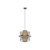 Giga Meubel Hanglamp Rotan & Metaal - 40x40x35cm - Lamp Carmen -Beroemde Verlichtings Winkel 1000073821