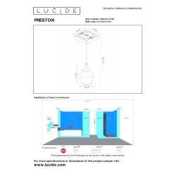 Lucide PRESTON Hanglamp - Zwart 7 Lucide PRESTON Hanglamp - Zwart -Beroemde Verlichtings Winkel 1000073824 0102