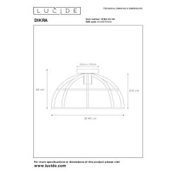 Lucide DIKRA Plafonnière - Zwart -Beroemde Verlichtings Winkel 1000073864 0103