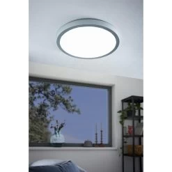 EGLO Fueva 1 Opbouwlamp - LED - Ø 40 Cm - Zilver/Wit -Beroemde Verlichtings Winkel 1000076789 0104