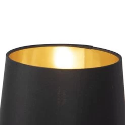 QAZQA Moderne Tafellamp Zwart - Lofty -Beroemde Verlichtings Winkel 1000077139 0102