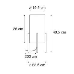 QAZQA Moderne Tafellamp Zwart Met Linnen Grijze Kap - Rich -Beroemde Verlichtings Winkel 1000078765 0102