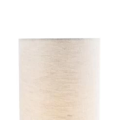 QAZQA Moderne Tafellamp Zwart Met Linnen Grijze Kap - Rich -Beroemde Verlichtings Winkel 1000078765 0103