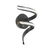 QAZQA Design Wandlamp Zwart 3-stap Touchdimmer Incl. LED - Twisted 2 QAZQA Design Wandlamp Zwart 3-stap Touchdimmer Incl. LED - Twisted -Beroemde Verlichtings Winkel 1000078853