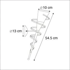 QAZQA Landelijk Wandlamp Roestbruin Met Creme Glas - Castle -Beroemde Verlichtings Winkel 1000078895 0102
