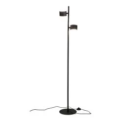 Giga Meubel Vloerlamp Zwart - Metaal - 25x25x151cm - Lamp Milano -Beroemde Verlichtings Winkel 1000079182 0103