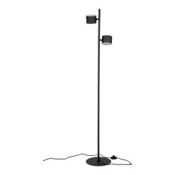 Giga Meubel Vloerlamp Zwart - Metaal - 25x25x151cm - Lamp Milano