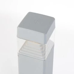 QAZQA Moderne Buitenpaal Grijs 80 Cm Incl. LED IP55 - Ester -Beroemde Verlichtings Winkel 1000080956 0103