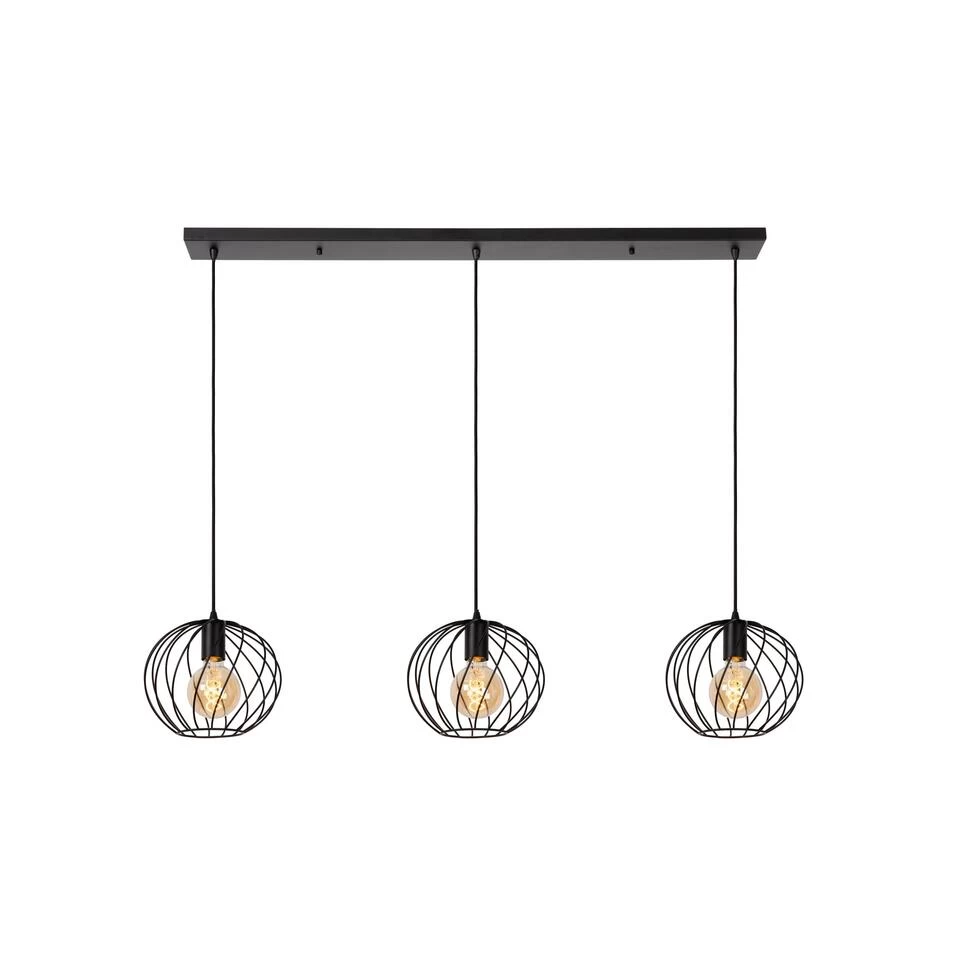 Lucide DANZA Hanglamp - Zwart 3 Lucide DANZA Hanglamp - Zwart