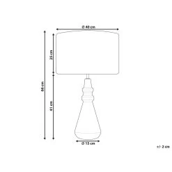 Beliani Tafellamp CERILLOS - Zwart Keramiek -Beroemde Verlichtings Winkel 1000083155 0102