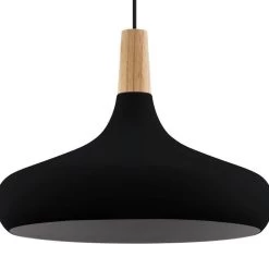 EGLO Sabinar Hanglamp - E27 - Ø 40 Cm - Zwart/Bruin -Beroemde Verlichtings Winkel 1000085376 0102