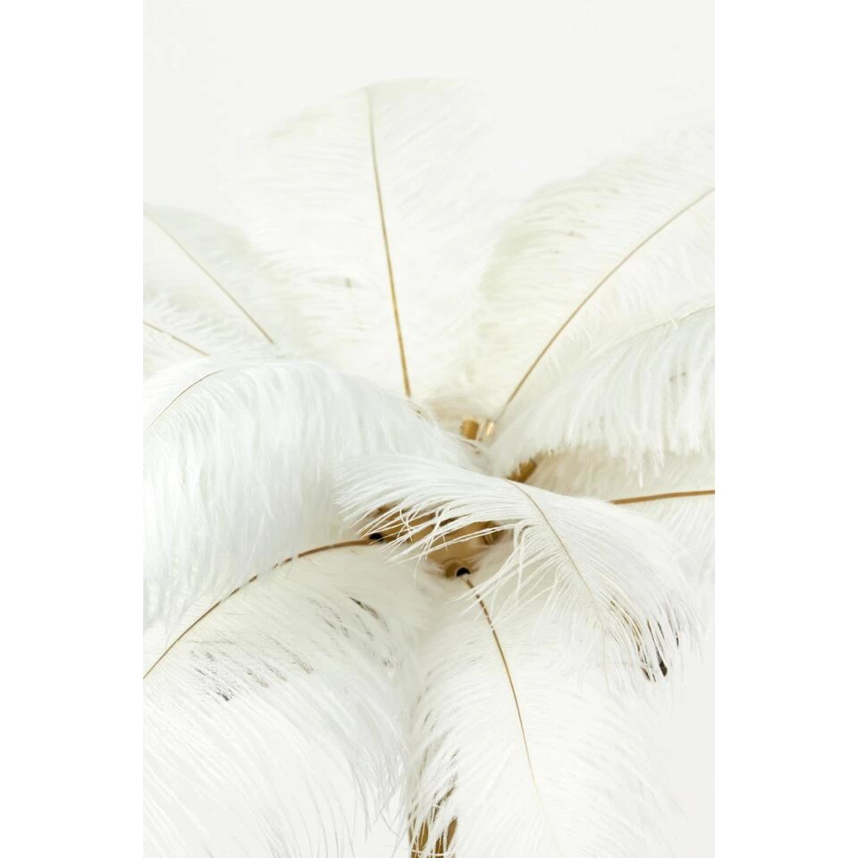 Tafellamp Feather - Goud/Wit - Ø65cm 5 Tafellamp Feather - Goud/Wit - Ø65cm - Afbeelding 3