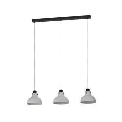 EGLO Matlock Hanglamp - E27 - 90 Cm - Grijs/Zwart - Staal