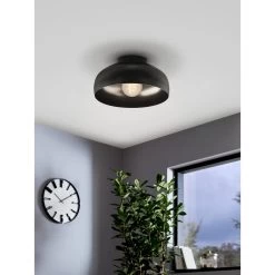 EGLO Mogano 2 Plafondlamp - E27 - Ø28 Cm - Zwart -Beroemde Verlichtings Winkel 1000092648 0104