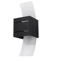 Sollux Wandlamp Loreto - 1 Lichts - 12 X30 Cm - Zwart