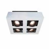 Artdelight Spot Bosco 4 Lichts - L 35 Cm - B 35 Cm - Wit Zwart -Beroemde Verlichtings Winkel 1220958668
