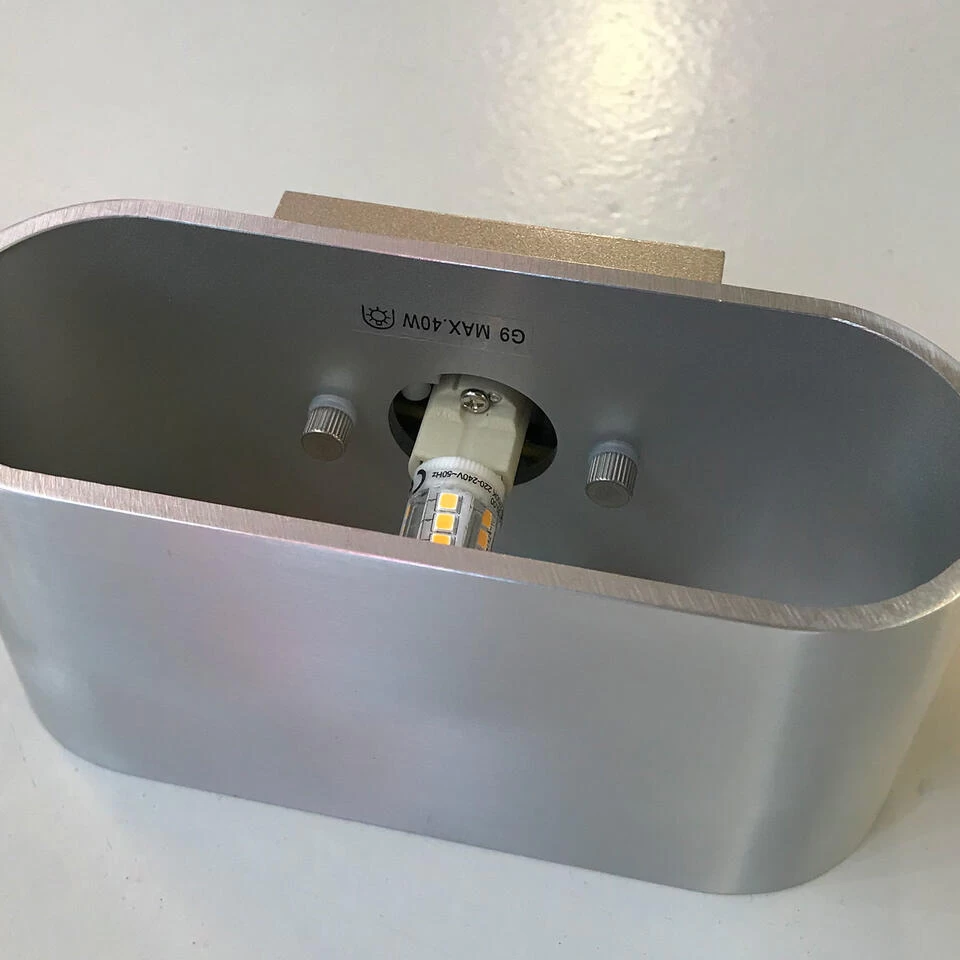 Highlight Wandlamp Oval - 1 Lichts - 8x8 Cm - Zwart Goud 5 Highlight Wandlamp Oval - 1 Lichts - 8x8 Cm - Zwart Goud - Afbeelding 3