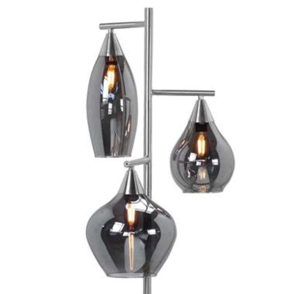 Highlight Vloerlamp Cambio - 3 Lichts - 160 Cm - Mat Chroom 4 Highlight Vloerlamp Cambio - 3 Lichts - 160 Cm - Mat Chroom - Afbeelding 2