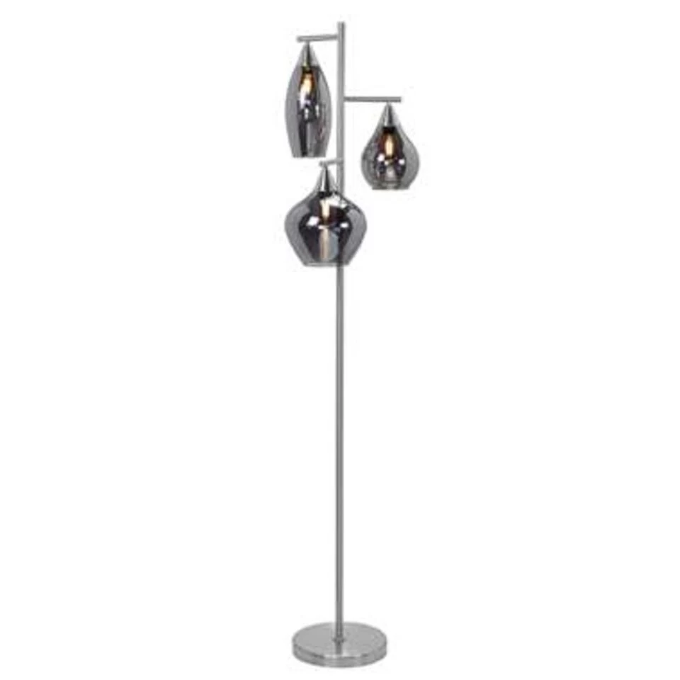 Highlight Vloerlamp Cambio - 3 Lichts - 160 Cm - Mat Chroom 3 Highlight Vloerlamp Cambio - 3 Lichts - 160 Cm - Mat Chroom