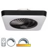 Qazqa Plafondventilator Climo - Vierkant - B 55 Cm - Wit - Zwart -Beroemde Verlichtings Winkel 1487828293
