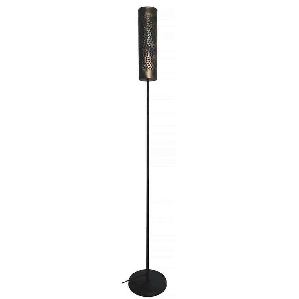 Freelight Vloerlamp Forato - H 175 Cm - Bruin - Zwart 3 Freelight Vloerlamp Forato - H 175 Cm - Bruin - Zwart
