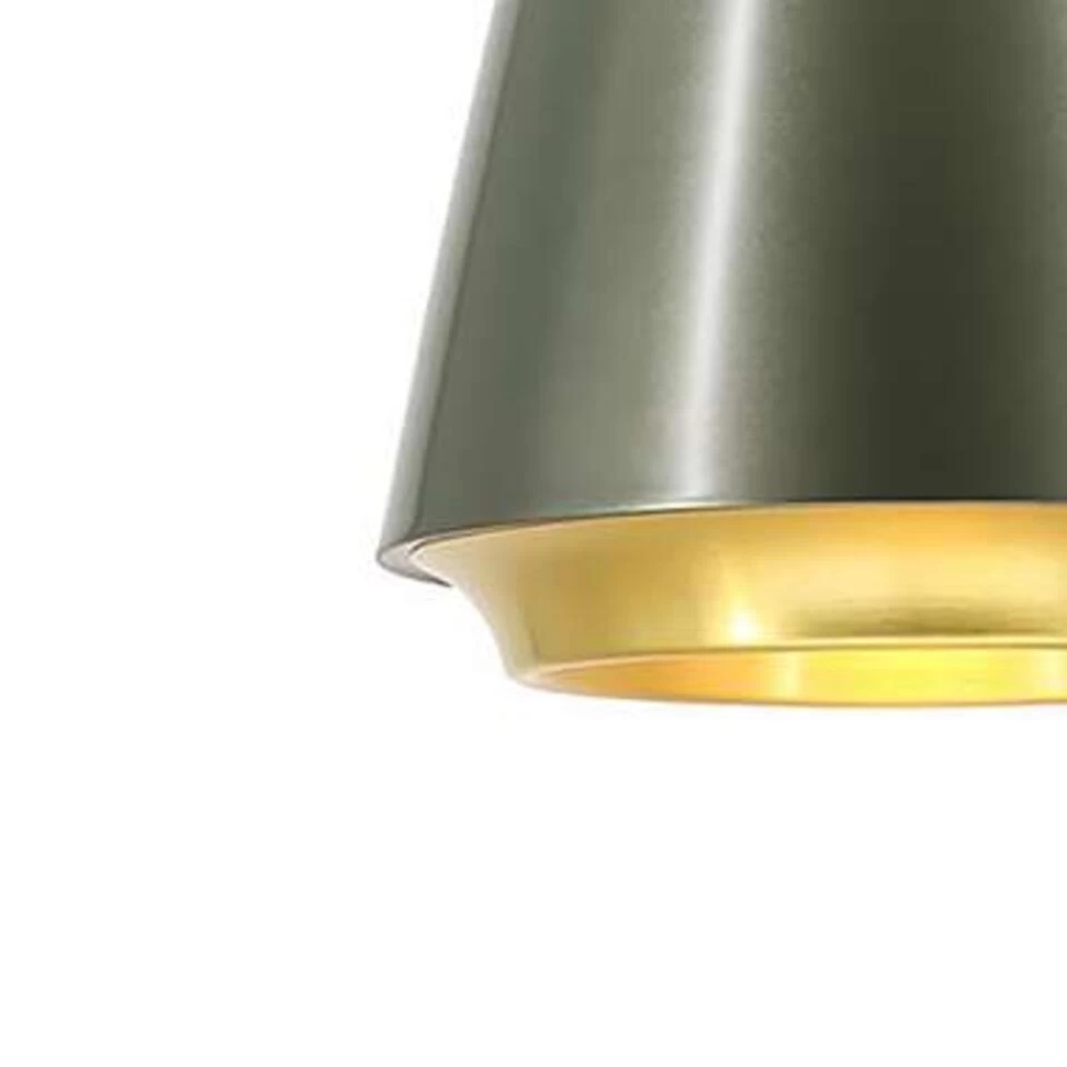 Artdelight Hanglamp Santiago - Ø 35 Cm - Mat Chroom-goud 4 Artdelight Hanglamp Santiago - Ø 35 Cm - Mat Chroom-goud - Afbeelding 2