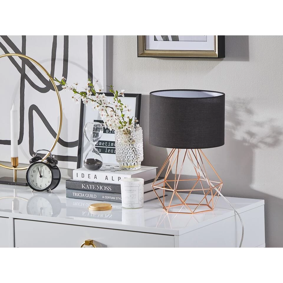 Beliani Bedlamp MARONI - Zwart Metaal 6 Beliani Bedlamp MARONI - Zwart Metaal - Afbeelding 4