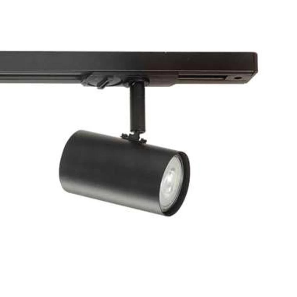Highlight Railsysteem Trackline 150 Cm - 4 Cilinder Spots - Zwart 4 Highlight Railsysteem Trackline 150 Cm - 4 Cilinder Spots - Zwart - Afbeelding 2